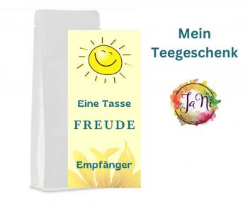 Eine Tasse Freude - Personalisiertes Teegeschenk